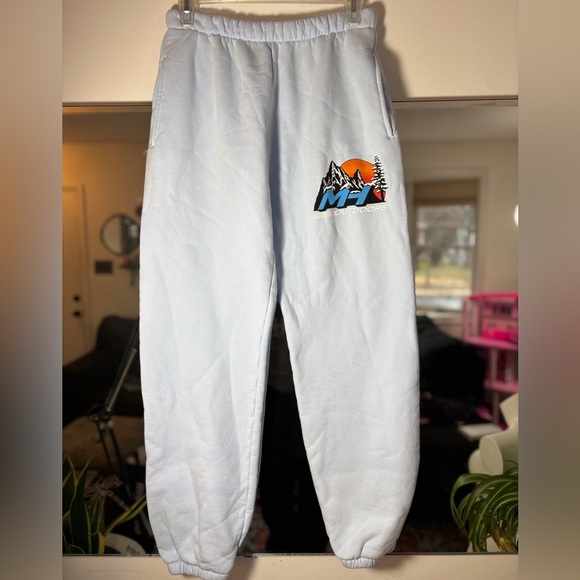 Madhappy Light Blue Sweatpants Size Small Excellent Condition Unisex Gorpcore - Picture 1 of 6
